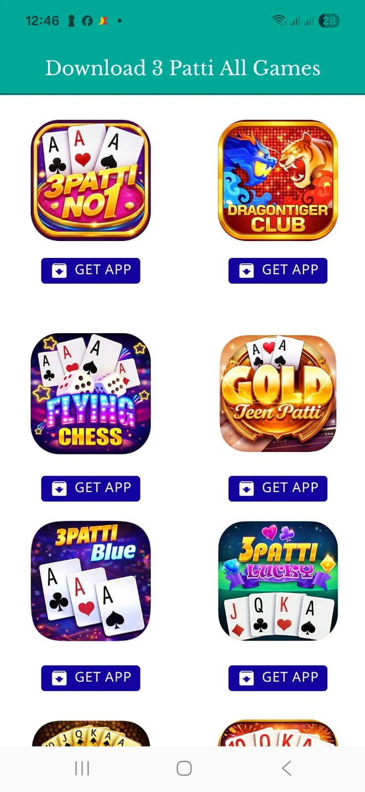 3 Patti All Apps screenshot