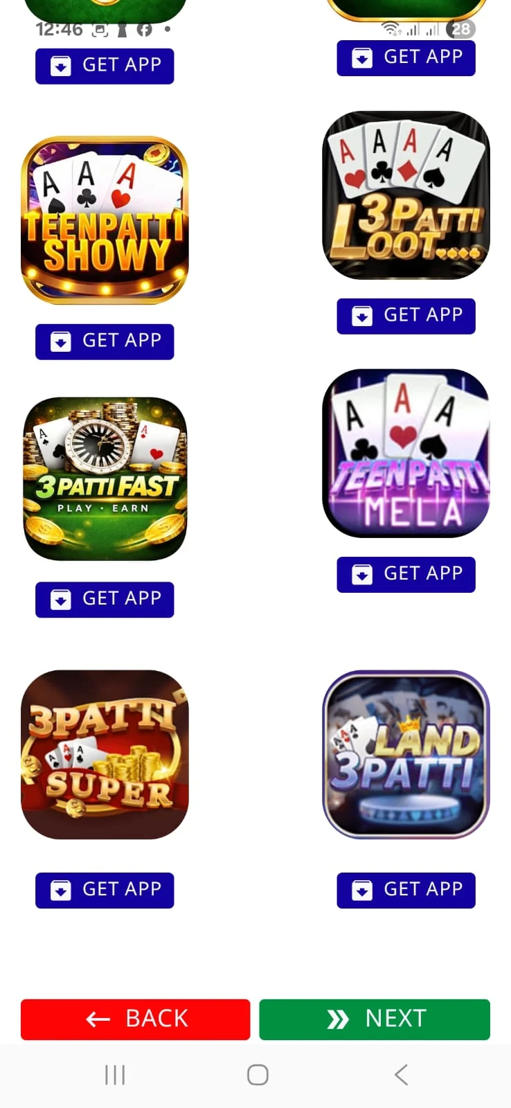3 Patti All Apps screenshot